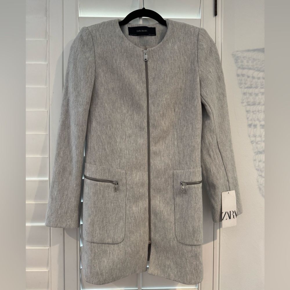 Zara Light Gray Women's Blazer